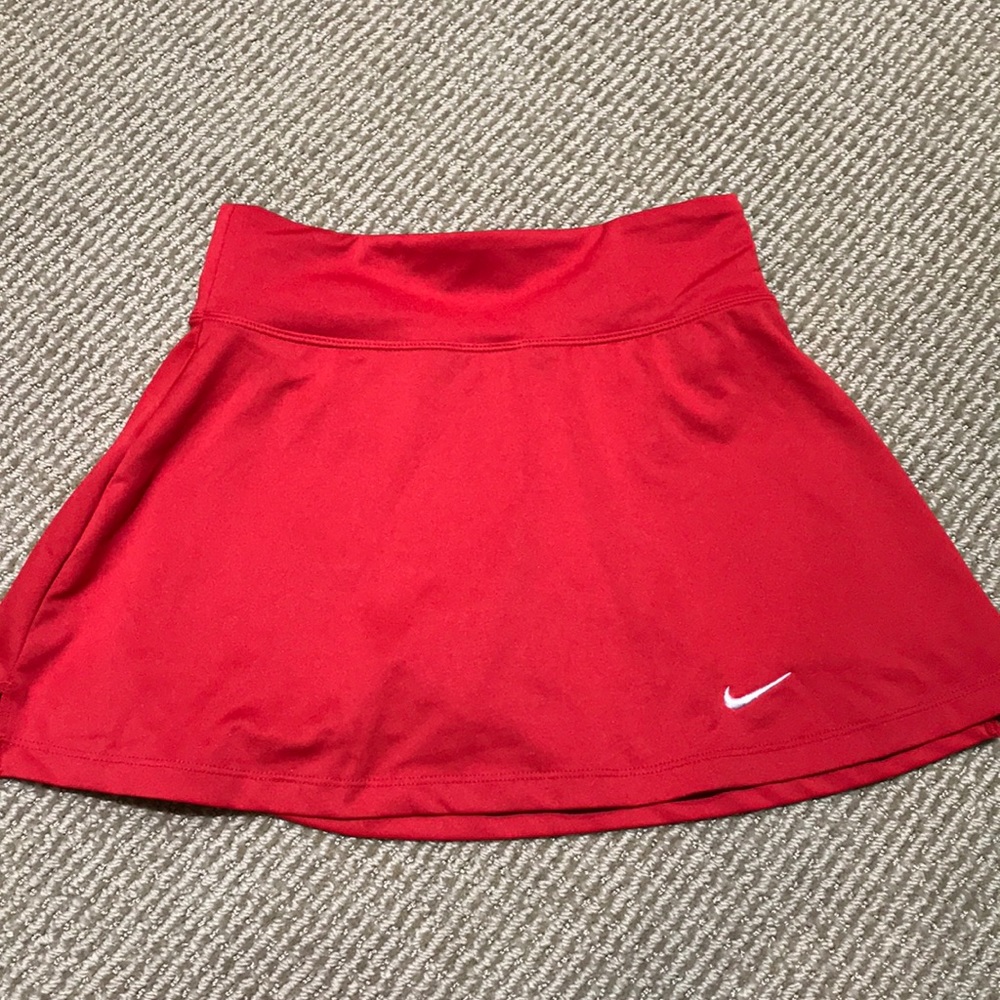 Red nike tennis skirt